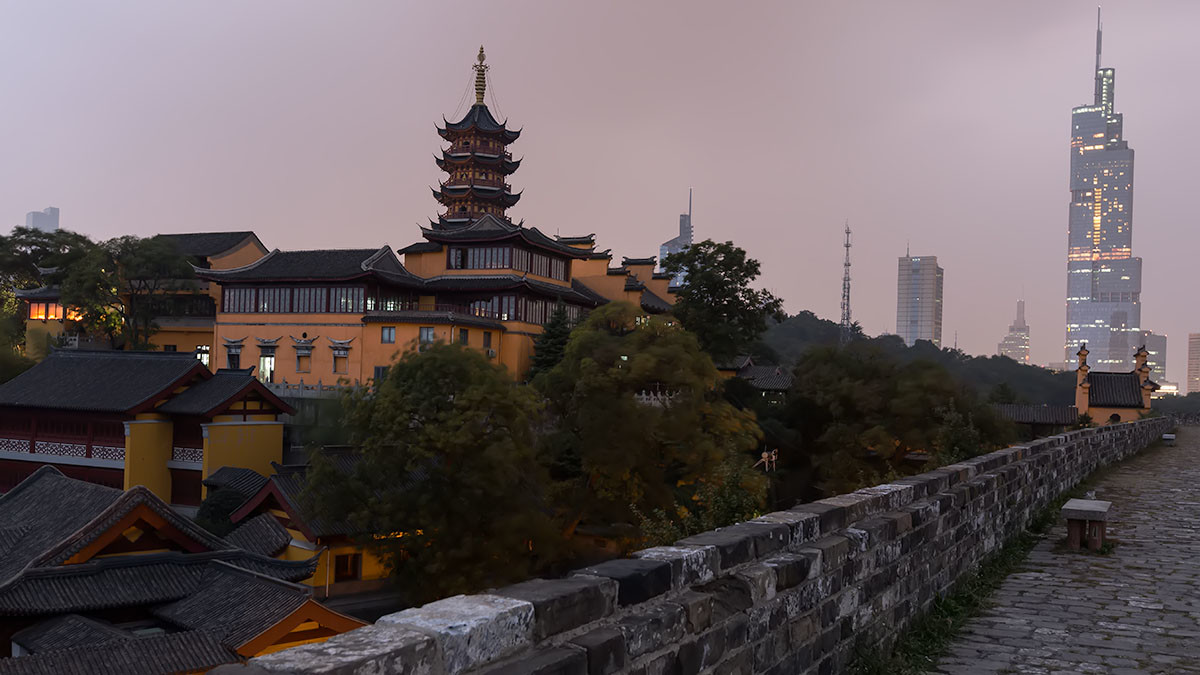 竹院秋風 南京歷史文化積淀與現(xiàn)代風光的完美融合